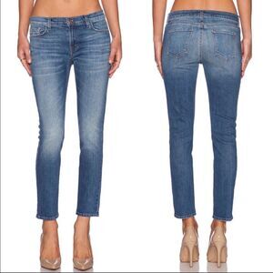Revolve J Brand Rival Cropped Ellis Straight Skinny Jeans